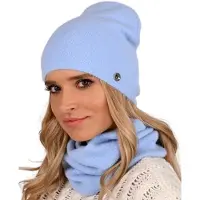 Alur - Dames Winterset - Blauwe Beanie en Sjaal - Warm en Modieus