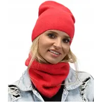 Alur - Dames Winterset - Beanie en Sjaalkraag - Modieuze Rood