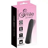 Sweet Smile Smile - mini vibrator - oplaadbaar, waterdicht - zwart