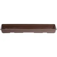 Prosperplast Bruine bloempotstandaard voor balkon, 34,5 cm, Agro