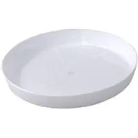 Lamela Bloempotonderzetter wit 14,5 x 2,1 cm glanzend plastic