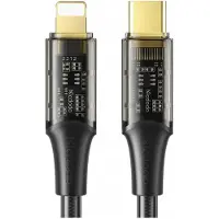 Mcdodo Ladekabel Typ-C zu Lightning 36W 1.2m - Transparent Schwarz