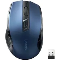 UGREEN MU006 Optische muis, draadloos, USB 2.4GHz / Bluetooth 5.0, 4000 DPI - Blauw