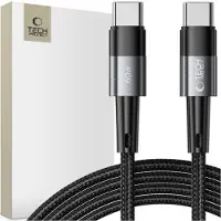 TechProtection - ULTRABOOST - TYPE-C KABEL PD60W/3A 200CM GRIJS