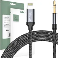 Tech-Protect Ultraboost Lightning naar AUX Mini Jack 3,5 mm kabel, 100 cm, zwart
