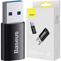 Baseus : Mini Adapter USB-C - Zwart