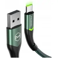 Mcdodo USB to USB-C Magnificence CA-7961 LED cable, 1m (green)