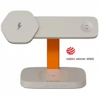 Canyon Hexagon 310, 3-in-1 draadloze oplader, beige - oranje