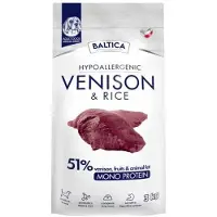 BALTICA Nutraceutisch, hypoallergeen, droogvoer voor middelgrote honden, met herten en rijst - 3 kg