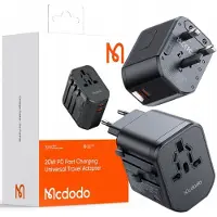 Mcdodo Universele wandlader EU/US/AU/UK CP-3471, PD 20W (zwart)