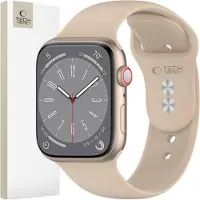 TechProtection Sport Siliconen Apple Watch 42 / 41 / 40 / 38 Mm Bandje Walnut