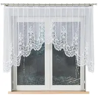 Markizeta Berenika Serie - Jacquard Gordijn - 300x120 cm - Boten Gesneden - Wit