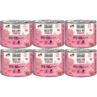 Macs Kattenvoer Natvoer Blik 99% Kalf & Kalkoen 6 x 200g