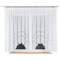 Markizeta Nadia Serie - Roestvrijstalen Gordijn - 400x160 cm - Kleur Wit
