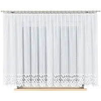 Markizeta Serie - Kant en Klaar Jacquardgordijn - Wit - 400x160 cm - Polyester