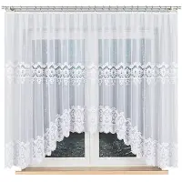 Markizeta DARIA - Gordijn - Jacquard - 400x160 cm - Wit
