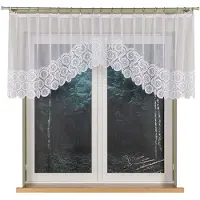 Markizeta Malwina - Jacquard Gordijn - 310x80 cm - Wit