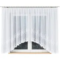 Markizeta Bakaro Serie - Kant en Klare Jacquard Gordijn - 420x160 cm - Subtiel Patroon - Eenvoudige Bevestiging