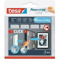 Beiersdorf AG TESA - Zelfklevende Strips - 4x2 M - Geen Oplosmiddelen - Herplaatsbaar
