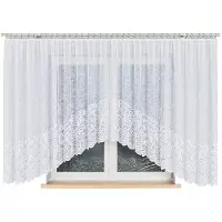 Markizeta KINGA Serie - Jacquard Gordijn - 500x160 cm - Golvend Motief - Wit