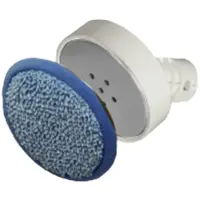 AENO ASMRB1 voor SM1 - Stoomreiniger accessoire, Twee-in-één borstel met houder - schuimpad en stoffen hoes - Rond