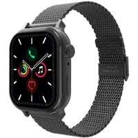 Just in Case Silksteel Strap Apple Watch 44-49mm Zwart