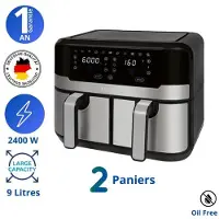 HEINRICH'S Frituurpan zonder olie - - HFR 8214 - 9L - 2400W - Touchscreen met 9 programma's
