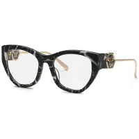 Philipp Plein Bril VPP123M 54/19/140 Nero gemarmerd Acetaat VROUW VPP123M