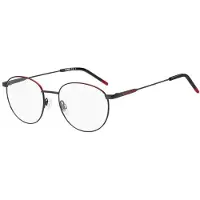 HUGO BOSS Hugo HG 1180 53/19/145 Matte zwart rood Metalen monturen MAN HG 1180
