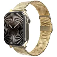 Just in Case Silksteel Strap Apple Watch 44-49mm Horlogebandje Goud