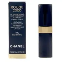 Chanel - Rouge Coco De Langhoudende Hydraterende En Gladstrijkende Verzorgende Lippenstift Met Satijnglans 100 BEL RESPIRO