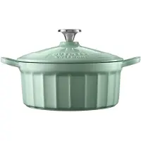 Buydeem CP521 Serie - Gietijzeren Pan - 2,9L - Cozy Greenish