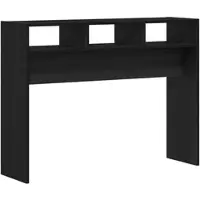 vidaXL Wandtafel Zwart Eiken 105 x 30 x 80 cm Bewerkt hout