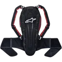 Alpinestars Nucleon KR-2 Black Smoke Red Back Protector Maat M