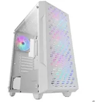 Mars Gaming Gaming Behuizing ATX - - MC-GEO - 4 FRGB 120mm Ventilatoren - Mesh Paneel - Wit Gehard Glas