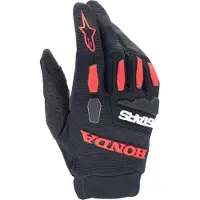 Alpinestars Honda Full Bore Handschoenen Zwart Fel Rood Maat S
