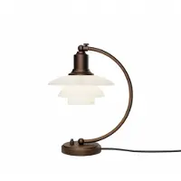 Louis Poulsen - PH 2/2 Luna Verouderd messing Opaal Tafellamp