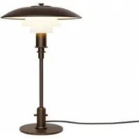 Louis Poulsen - PH 3/2 Verouderd messing Opal Glas Tafellamp