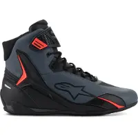 Alpinestars Faster-4 Zwart Grijs Fluo Rood Motorschoenen Maat 44