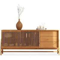 Idimex ADAMO-dressoir 175 cm van massief hout – eiken afwerking