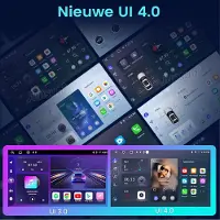 Hexinex Quad-Core autoradio Geschikt voor Smart Fortwo 451 (2005-2010) - Draadloos CarPlay, Android Auto, multimediaspeler,Android 15, 2GB+64GB
