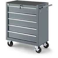 HBM gereedschapswagen 5 laden, 62 cm, grijs