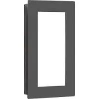LCD LED-wandlamp buiten 3008, alu / grijs / zink, Roestvrij staal, Modern, LED wandlamp buiten