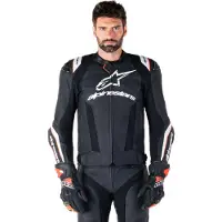 Alpinestars Missile Ignition V3 geperforeerde motorfiets lederen jas