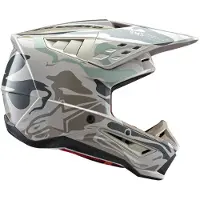Alpinestars S-M5 Mineral Helm Ece 22.06 Warmgrijs Celadon Groen Glanzend Maat L