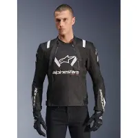 Alpinestars T-Stunt Air textieljas Zwart/Wit 2XL, Mannen