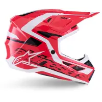 Alpinestars S-M7 Deed Rood Zwart Crosshelm Maat S