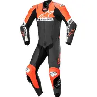 Alpinestars Missile V2 Ward, leren pak 1st. ,Zwart/Neon-Rood/Wit ,50