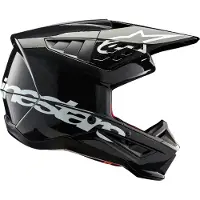 Alpinestars S-M5 Corp Helm Ece 22.06 Donkergrijs Glanzend Maat XS