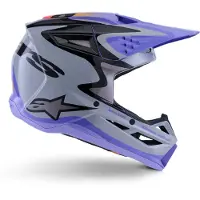 Alpinestars S-M3 Jettson Crosshelm Grijs/Lila L unisex